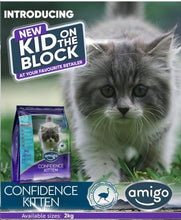 Load image into Gallery viewer, Amigo Confidence Kitten Dry Food - 2kg
