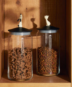 ALESSI LULA Pet Food (Glass) Container - Height 27cm