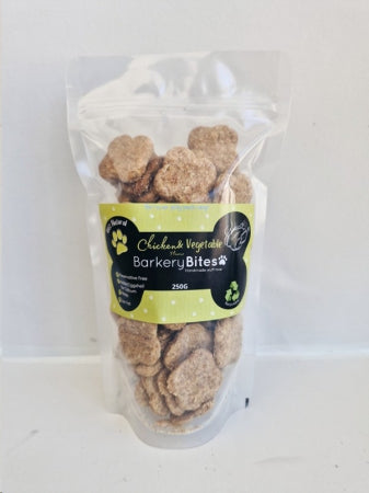 BARKERY Bites Wholewheat Chicken & Veg Dog Biscuit - 250g