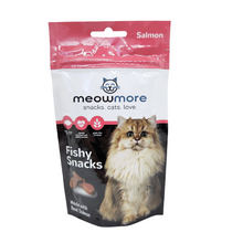 Load image into Gallery viewer, Meowmore Snacks - Meaty or Fishy Cat Treats (15g) or Meowmore Sticks (3 sticks in a pkt)
