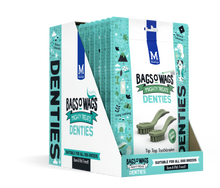 Load image into Gallery viewer, DENTIES X_SMALL Tooth Bags O&#39; Wags Treats Montego : 60g Single or Box of 10 pks
