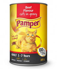 Load image into Gallery viewer, Pamper Wet Cat Food  (Single 385g Tin)
