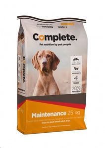 COMPLETE Maintenance Dry Dog Food Small/Medium & Large/Giant 2kg, 10kg 12.5kg, 20kg and 25kg