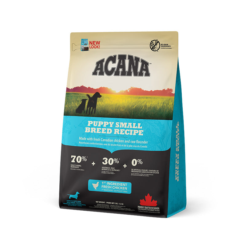ACANA PUPPY RECIPE: SMALL BREED DOG FOOD: For Puppies Weighing Up to 9kg at Maturity