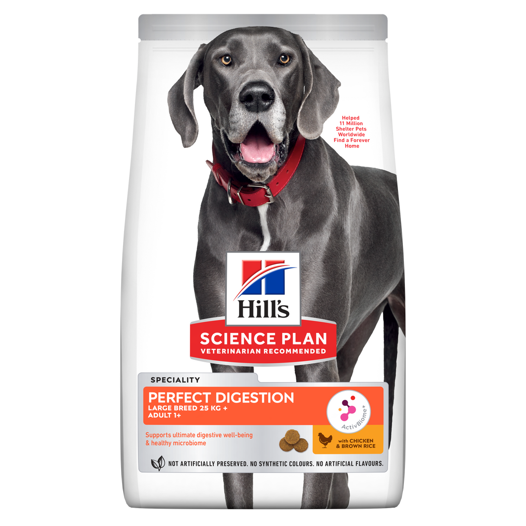 HILL'S SCIENCE PLAN Adult Large Breed Perfect Digestion Chicken & Brown Rice Dry Food - 12kg