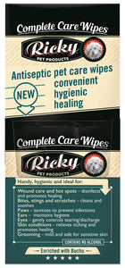 RICKY Litchfield Complete Care Wipes for Dogs & Cats -  Box of 10 Wipes or Pkt of 30 Wipes