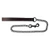 Chain Leash - 1.2m with black leather handle