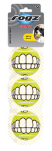 Load image into Gallery viewer, NEW!  ROGZ GRINZ TENNIS BALLS - MULTIPACK of 3 Balls (Small R120 or Medium R140)
