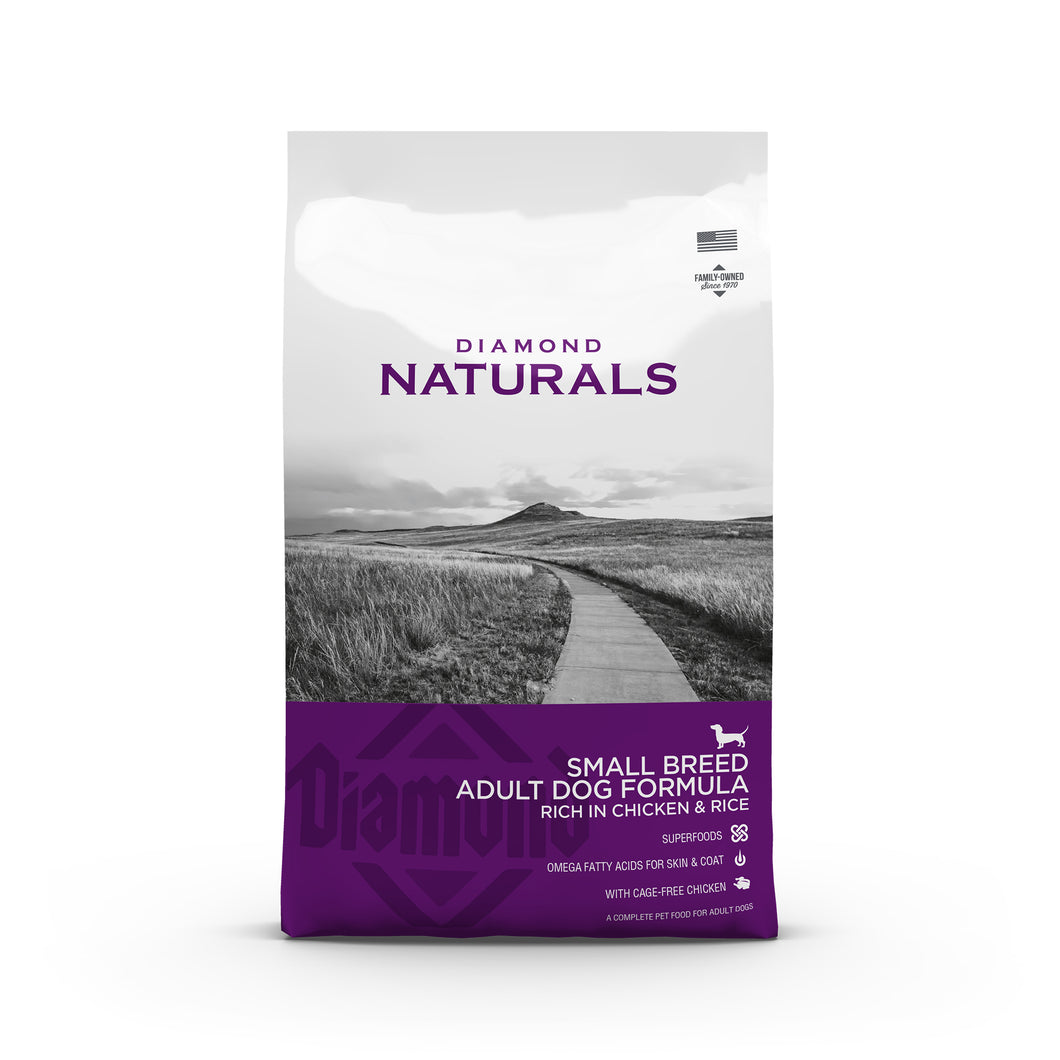 New! Diamond Naturals Small Breed Adult Dog Formula Rich in Chicken & Rice - OUT OF STOCK