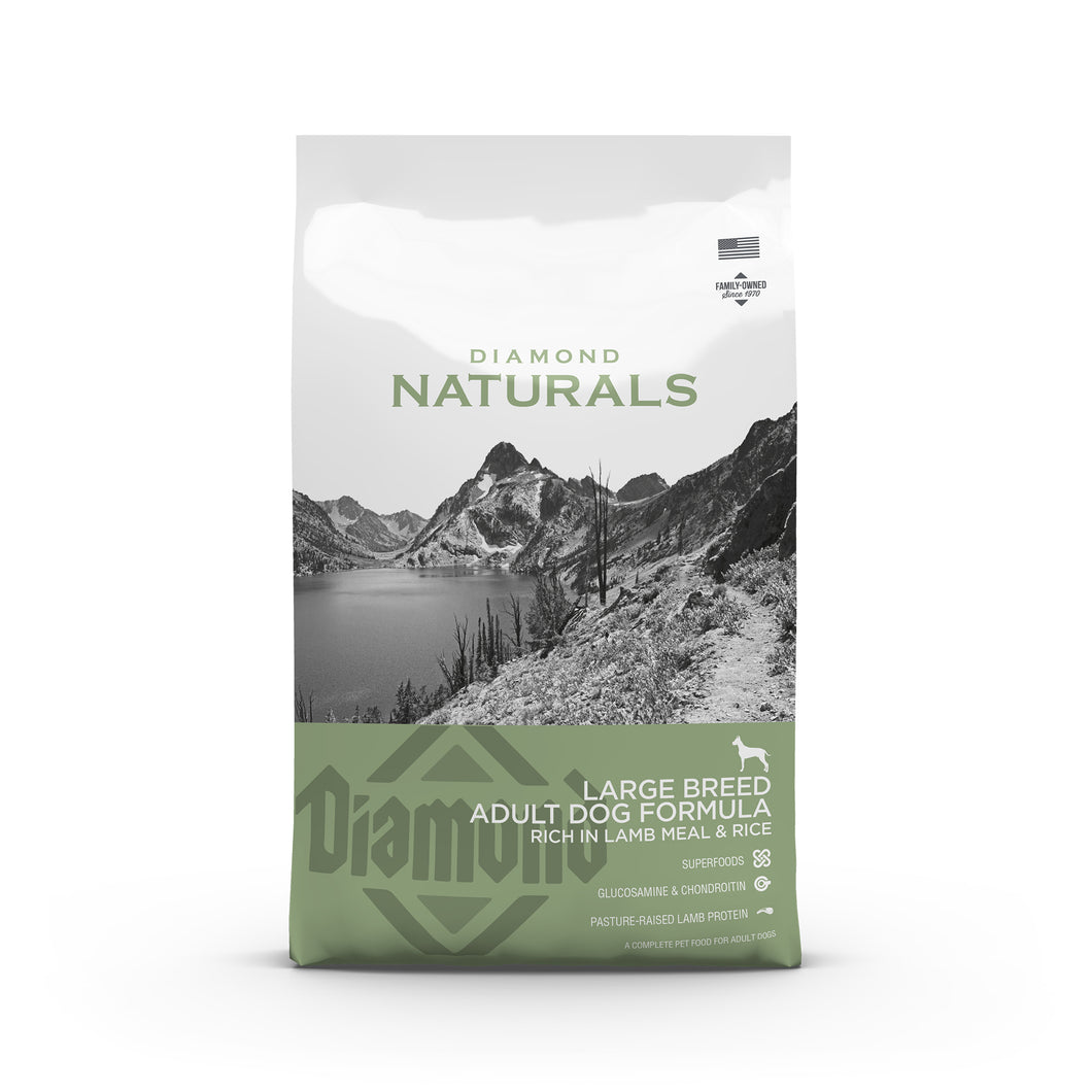New! Diamond Naturals Large Breed Adult Dog Formula Rich in Lamb & Rice - OUT OF STOCK