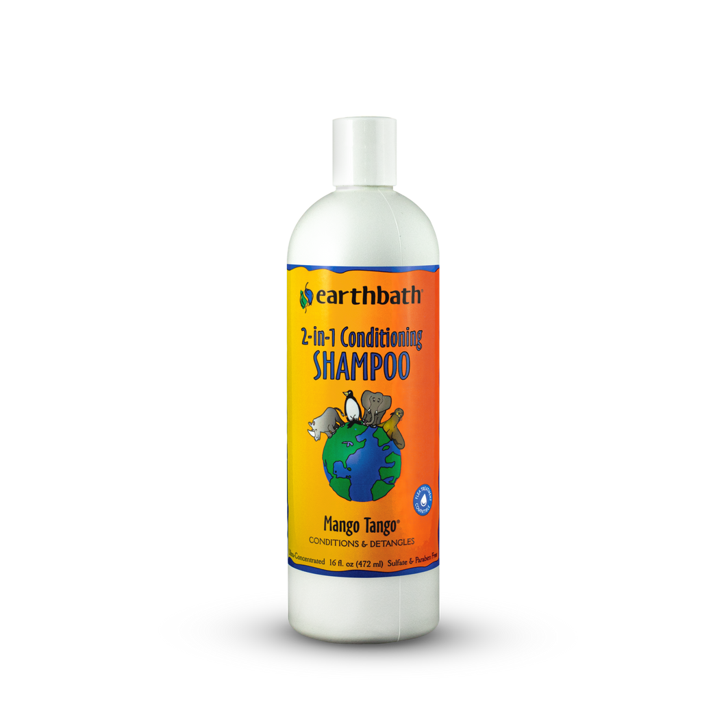 EARTHBATH 2-in-1 Conditioning Dog Shampoo - Mango Tango - 472ml