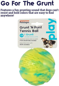 Grunt n Punt Tennis Ball - Green or Pink