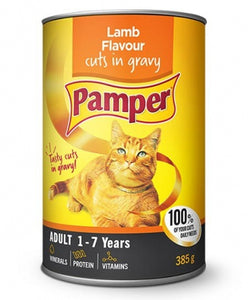 Pamper Wet Cat Food  (Single 385g Tin)