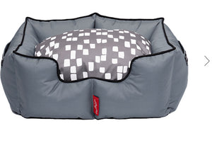 WAGWORLD K9 Castle Dog Bed - Skyscraper Grey, Black, Blue (ETA 10-14 working days)