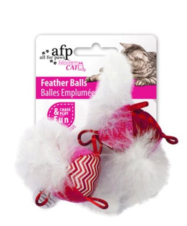 All For Paws Cat Toy Feather Walls With Sound Chip (7cm)