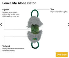 Load image into Gallery viewer, All For Paws Dog Toy Safari Leave Me Alone Gator (42cm)
