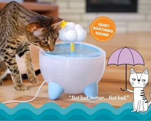 NEW!  Catstages Purrfect Rain Cat Water Fountain