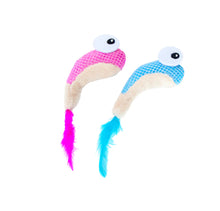 Load image into Gallery viewer, NEW! Catstages Dental Shrimpies (2pk) 15.24cm (including feather tail)
