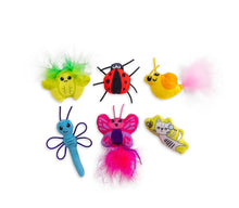 Load image into Gallery viewer, NEW! Catstages Cute as a Bug Plush Cat Toys 6pk - 6cm
