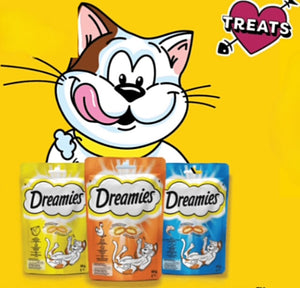 Dreamies Cat Treats - Chicken, Cheese or Salmon