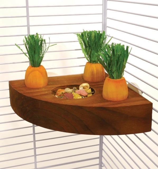 SMALL ANIMALS Carrot Toy and Treat Holder 12x12x8cm