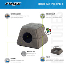 Load image into Gallery viewer, ROGZ Lounge Cave Pop-Up Pet Bed
