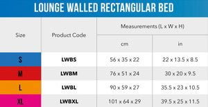 ROGZ Lounge Walled Rectangular Bed