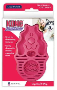 Kong Raspberry Zoomgroom - One Size (Large)