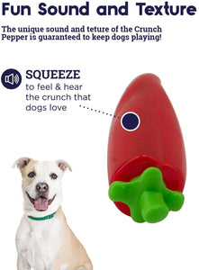 Crunch Veggies Pepper Dog Toy