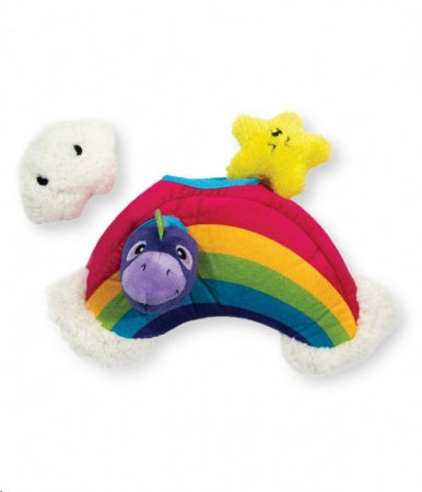 Hide-A-Rainbow Plush Puzzle Dog Toy  L18cmxW30cm