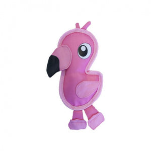 Outward Hound Fire Biterz Flamingo Dog Toy - Small