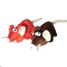 Cheeky Mice Cat Toy - Brown or Orange - 15cm (excluding tail)