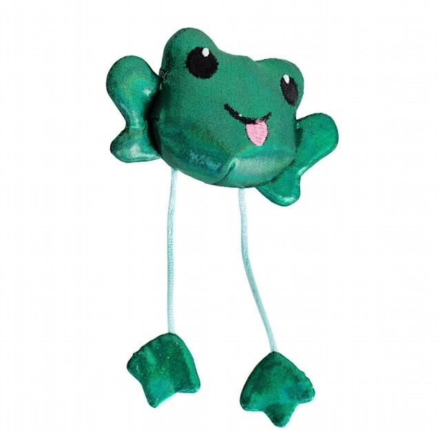 Toss 'n Dangle Frog with touch-activated sound  - 13cm