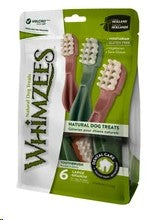 Whimzees Toothbrush Medium 7pc Assortment/Weekly Value Bag