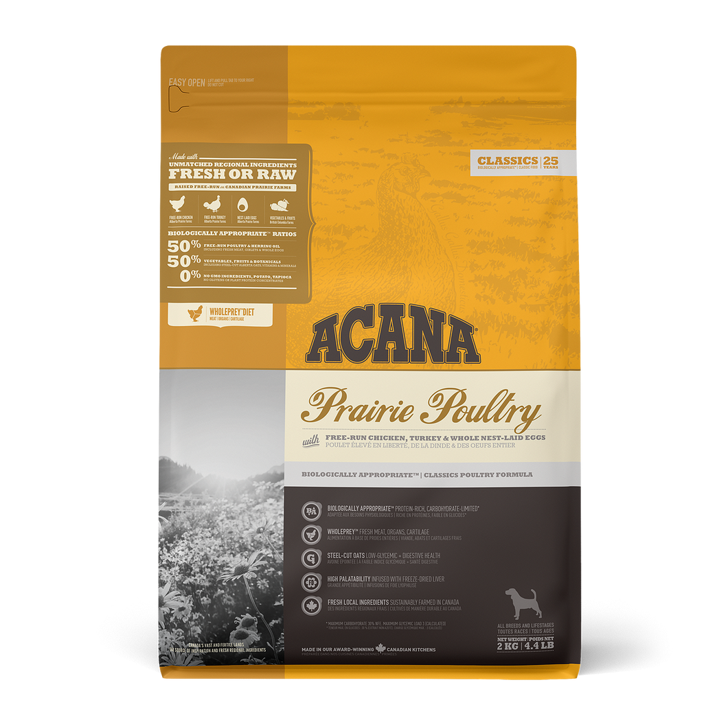 ACANA CLASSICS DOG FOOD: Prairie Poultry Dog Recipe for All Breeds and Life Stages