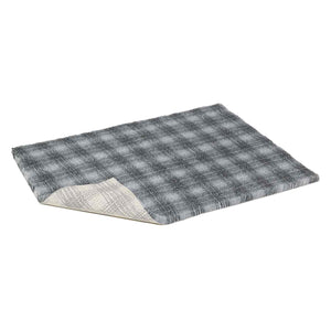 Petlife Vetbed Non-Slip Mat - Grey Tartan (Small, Medium or Large)