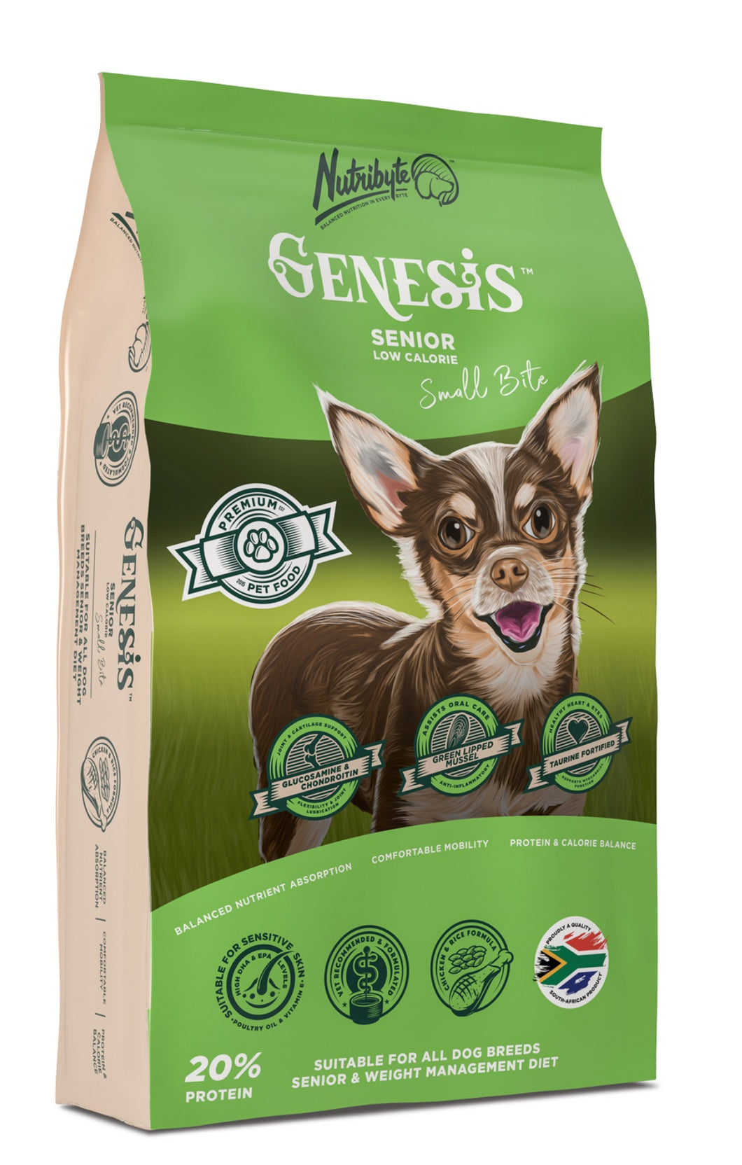 Nutribyte GENESIS Senior Small Bite Dog Food 4kg, 8kg & 20kg