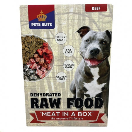 PETS ELITE Dehydrated Raw Food - Beef - Meat in a Box - 2kg