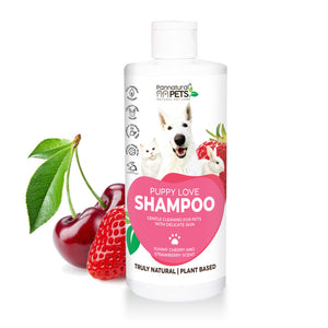 Pannatural Pets Natural PUPPY LOVE SHAMPOO - Strawberry Cherry - 500ml
