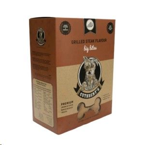 CUTHBERTS Grilled Steak Flavour Dog Biscuits - Small or Large Bites (1kg)