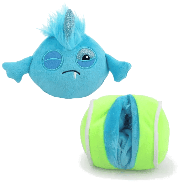 All For Paws Dog Toy Meta Ball Reversible Tennis Ball Blue  (16cm)
