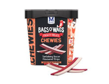 Load image into Gallery viewer, BACON STRIPS:  BAGS O&#39; WAGS Montego Treats Chewies - 120g, 500g or 1.5kg
