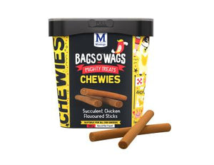 CHICKEN STICKS:  Bags O' Wags Montego Treats Chewies - 120g or 500g