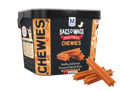 DENTAL STICKS:  Bags O' Wags Montego Butternut Treats Chewies - 120g, 500g or 1.5kg