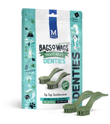 DENTIES Tooth Montego Bags O' Wags Treats: X-Small 60g