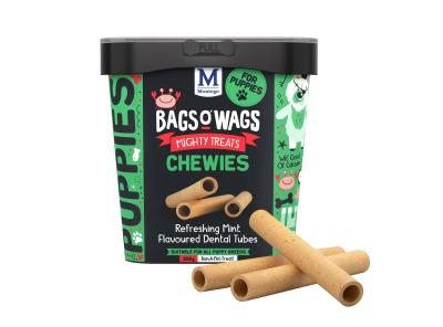 PUPPY DENTAL TUBES: Bags O' Wags - Montego Treats One size 350g