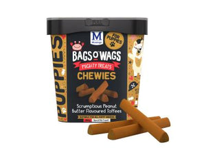 PUPPY TOFFEE CHEWS: Bags O' Wags Montego Treats  350g