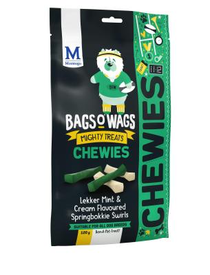 BAGS O' WAGS: Montego Treats  Springbokkie Swirls 120g or 500g