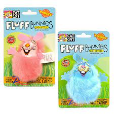 Fat Cat Classic Fluff Bunnies Cat Toy - One Size 1-pk