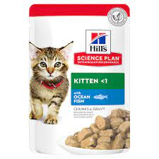 HILL'S SCIENCE PLAN Kitten Ocean Fish 85g Pouches - Single or Box of 12